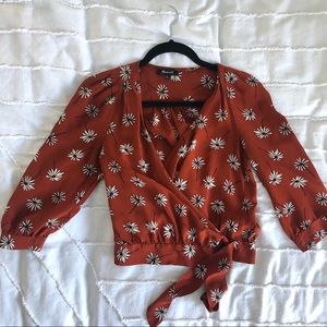 Madewell wrap-tie top